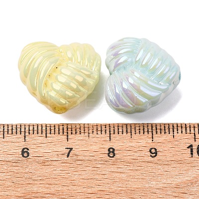UV Plating & Luminous Opaque Acrylic Beads MACR-L015-14C-1
