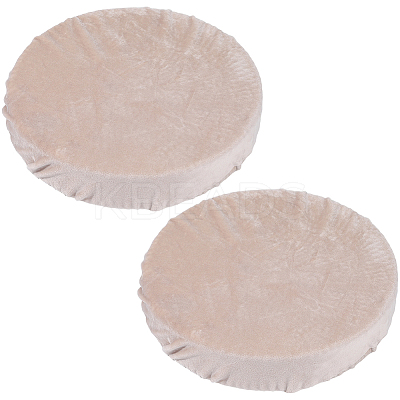 Velvet Round Stool Cover AJEW-WH20020-290C-1
