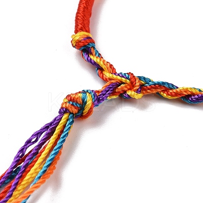 Polyester Braided String Cord Bracelet BJEW-I306-01D-1
