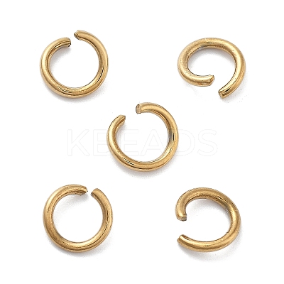 Ion Plating(IP) 304 Stainless Steel Open Jump Rings STAS-M081-01G-06-1