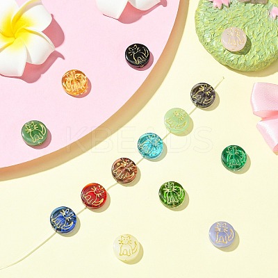 14Pcs 14 Colors Handmade Lampwork Beads LAMP-CJ0002-86-1