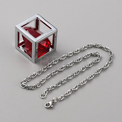 Bling Diamond Cube Car Rear View Mirror Charms HJEW-WH0043-45P-01-1