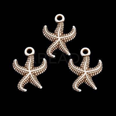 Spray Painted Opaque Acrylic Pendants ACRP-F003-03P-1