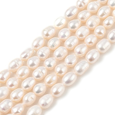 Natural Cultured Freshwater Pearl Beads Strands PEAR-I007-01B-05B-1