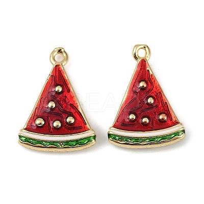 Brass Enamel Pendants KK-I358-070G-01-1