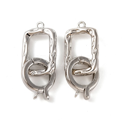 Brass Fold Over Clasps KK-U016-09P-1