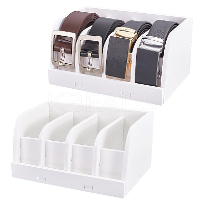 Acrylic Belt Organizer Holder with 4 Compartments ODIS-WH0025-265-1