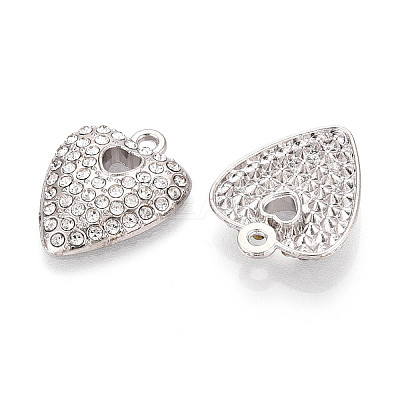 Alloy Rhinestone Pendants FIND-N008-12P-01-1