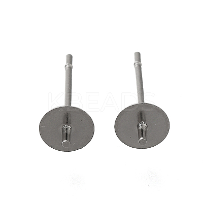 Anti-Tarnish 304 Stainless Steel Stud Earring Findings STAS-P370-01C-P-1
