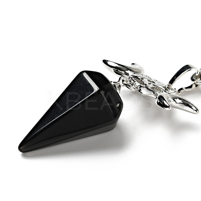 Gemstone Hexagonal Pointed Dowsing Pendulums G-J393-AP-1