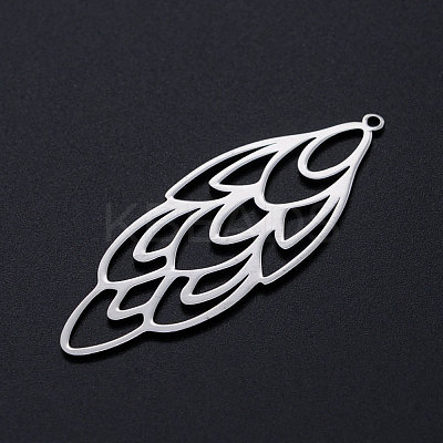 Tarnish Resistant 201 Stainless Steel Big Filigree Pendants LS-STAS-T049-T698-1-1