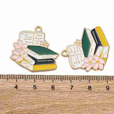Graduation Season Alloy Enamel Pendants ENAM-V002-01E-KCG-1