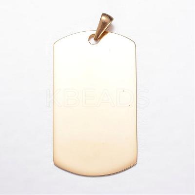 Ion Plating(IP) 304 Stainless Steel Pendants STAS-G077-01G-1