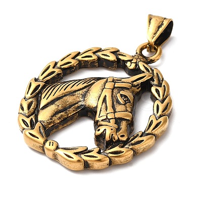 304 Stainless Steel Pendants LS-STAS-Z067-01G-1