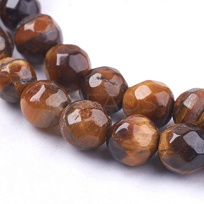 Natural Tiger Eye Round Bead Strands G-R203-6mm-1