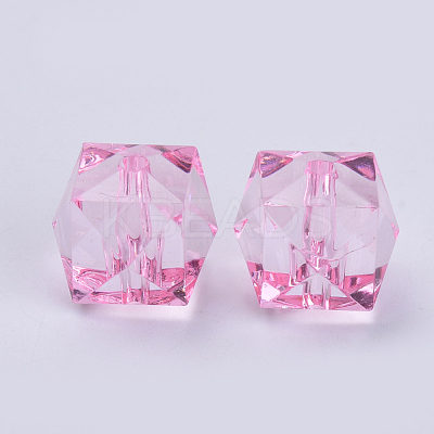 Transparent Acrylic Beads X-TACR-Q259-8mm-V03-1