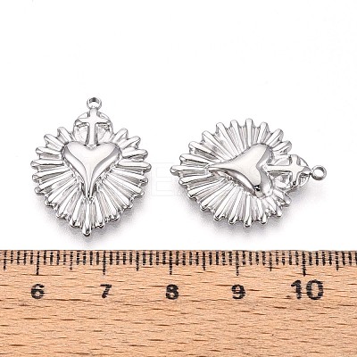 304 Stainless Steel Pendants STAS-N109-207P-1