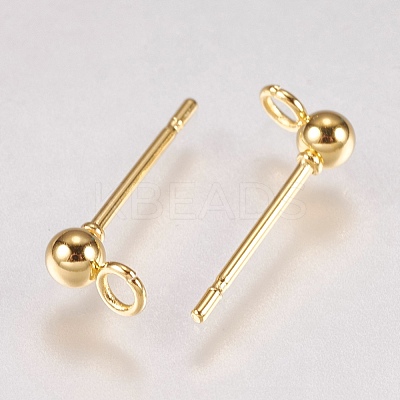202 Stainless Steel Stud Earring Findings X-STAS-G173-12G-3mm-1