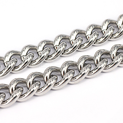 Tarnish Resistant 201 Stainless Steel Cuban Link Chains CHS-L001-51-3.5mm-1