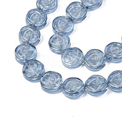Electroplate Glass Beads Strand EGLA-S188-19-A01-1