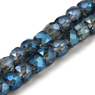 Electroplate Transparent Glass Beads Strands GLAA-C029-03A-06-1