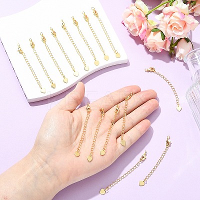 SHEGRACE Brass Curb Chain Extender XGR0147G-134G-1