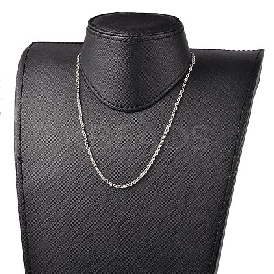 Tarnish Resistant 304 Stainless Steel Cable Chain Necklaces NJEW-JN01526-02-1