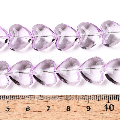 Transparency Glass Beads Strands GLAA-T023-13G-1