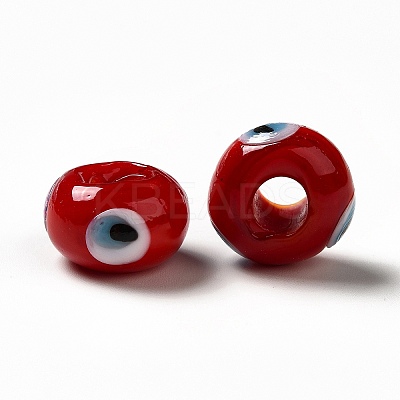 Handmade Evil Eye Lampwork Beads LAMP-A153-08-01-1