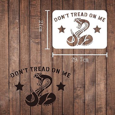 Large Plastic Reusable Drawing Painting Stencils Templates DIY-WH0202-054-1