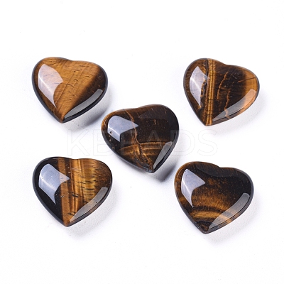 Natural Tiger Eye Heart Love Stone G-L533-56-1