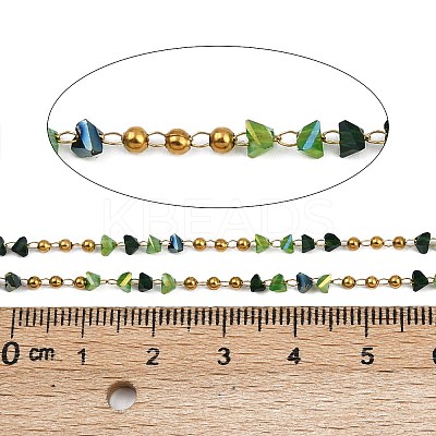 304 Stainless Steel Handmade Beaded Chains CHS-P022-02G-01-1