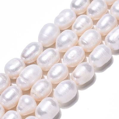 Natural Cultured Freshwater Pearl Beads Strands PEAR-N012-08C-1