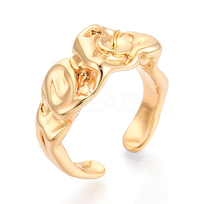 Brass Cup Peg Ring Settings KK-N274-05G-1