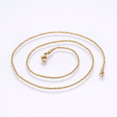 304 Stainless Steel Rope Chain Necklaces MAK-L015-11A-1