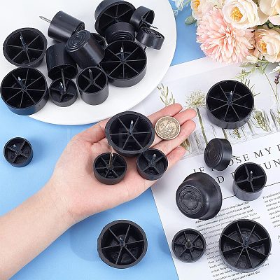 25Pcs 5 Style Plastic Furniture Glide AJEW-GF0006-12-1