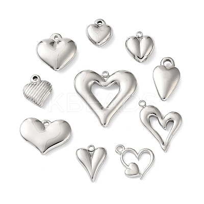 10Pcs 304 Stainless Steel Pendants STAS-P426-01P-1