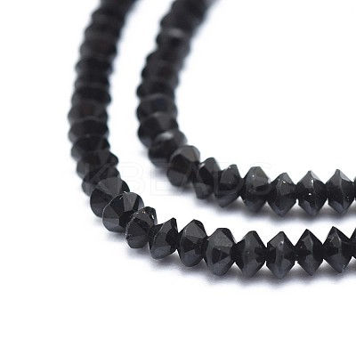Natural Black Tourmaline Beads Strands G-I249-D13-1