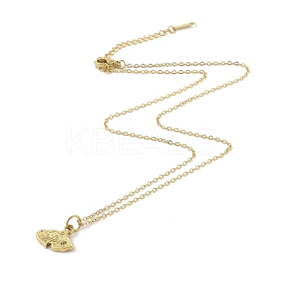 Ion Plating(IP) 304 Stainless Steel Pendant Necklaces for Women NJEW-B080-12G-1