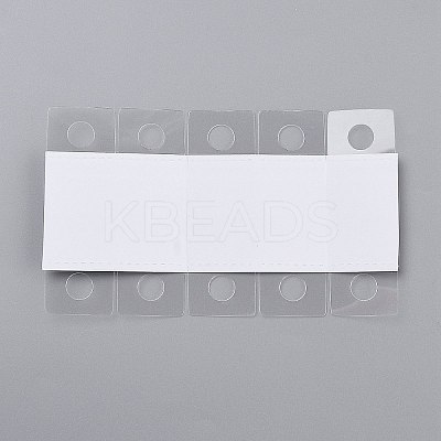 Transparent PVC Self Adhesive Hang Tabs LS-X-CDIS-Z001-03A-1