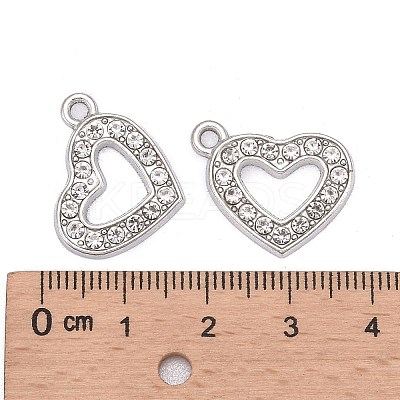 Valentine Day Ideas Alloy Rhinestone Pendants X-RSB210-2-1