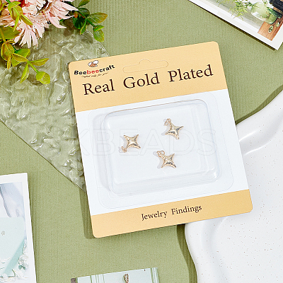6Pcs Rack Plating Brass Pendants KK-BBC0012-56-1