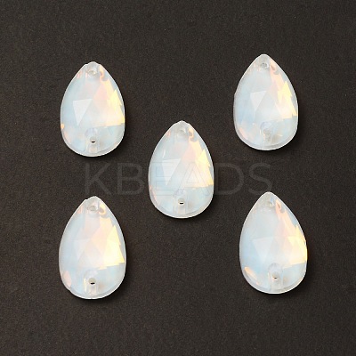 Mocha Effect Teardrop Shape Sew on Rhinestone GLAA-A024-04B-001AM-1