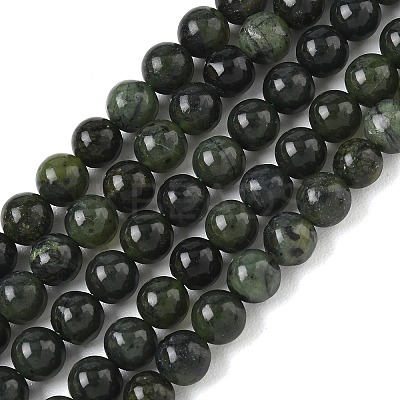 Natural Canadian Jade Beads Strands GG-CBA6BAC-A02-6mm-1