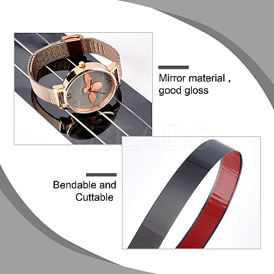 Flexible Self Adhesive Stainless Steel Molding Trim AJEW-WH0258-213B-1