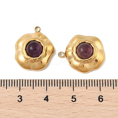Natural Amethyst Pendants STAS-P380-20G-03-1