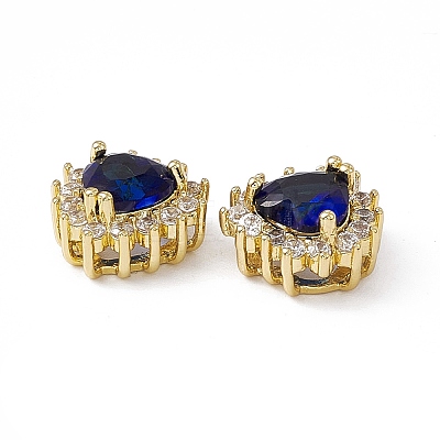 Rack Plating Brass Micro Pave Cubic Zirconia Beads KK-C007-12G-08-1