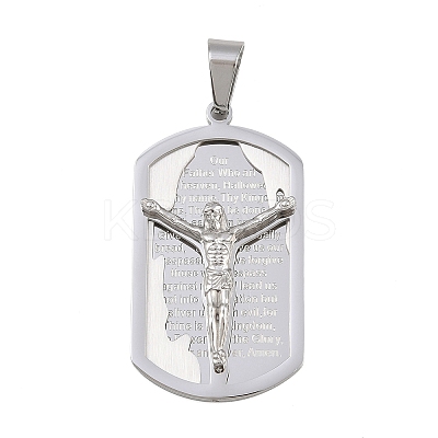 Jesus Theme 304 Stainless Steel Pendants STAS-D387-01B-P-1