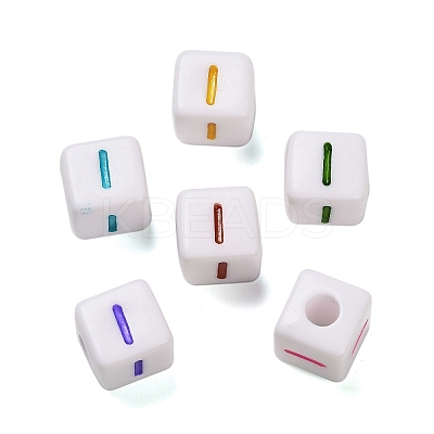 Opaque Acrylic Beads OACR-I022-01I-1