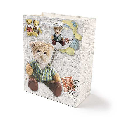 4 Colors Valentine's Day Love Paper Gift Bags CARB-D014-01C-1